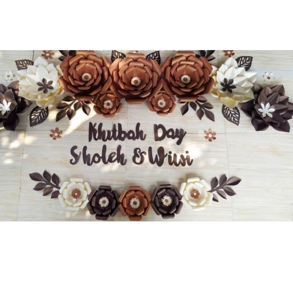 Recomended.. (FREE GIFT) Paperf flower Paket dekorasi lamaran Paperflower dekorasi bunga lamaran hia