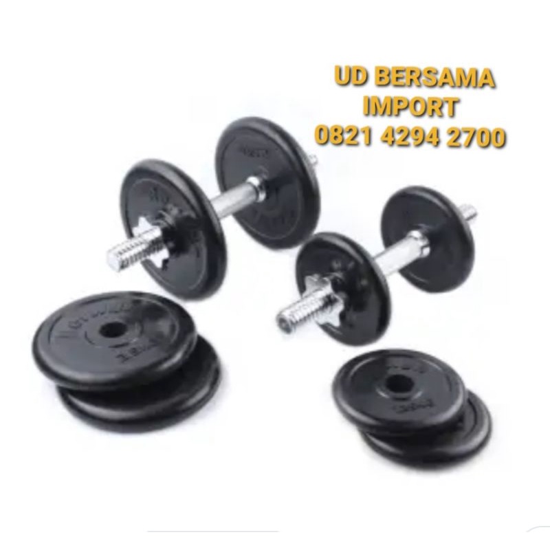 dumbell barbell set berwyn 20kg barbel dumbel dambel latihan beban