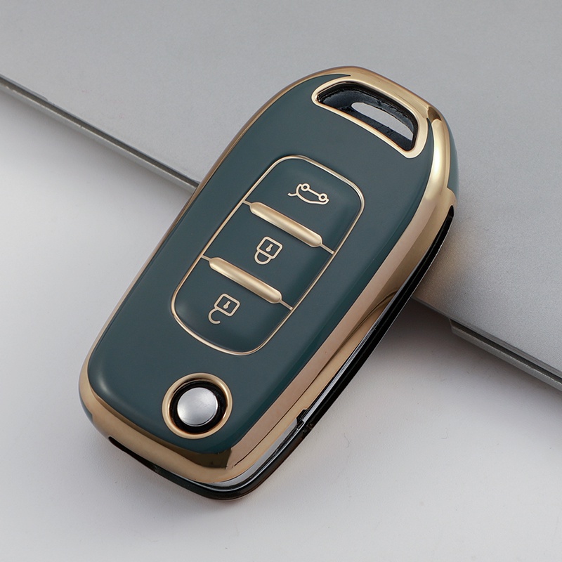 Casing Kunci Mobil Keyless 3 Tombol Untuk Renault Kadjar Captur Simbol Koleos Megane 2016 2017 2018