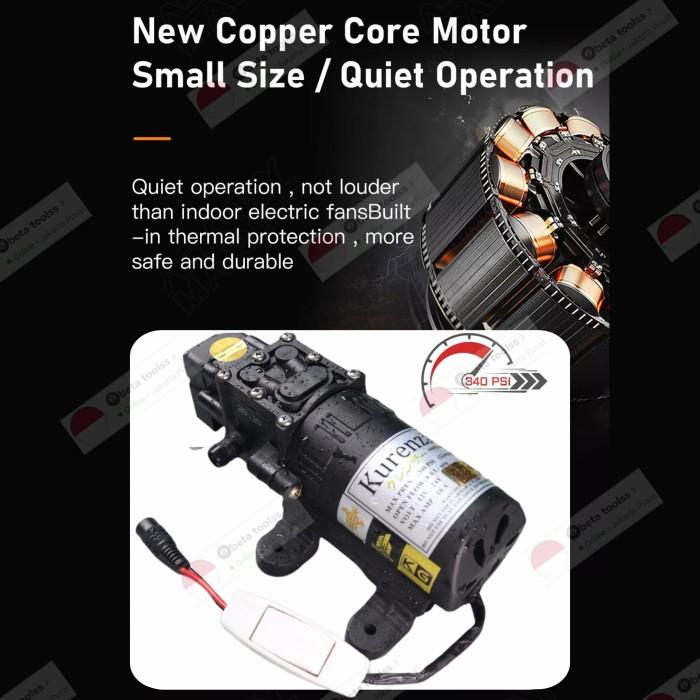 Pompa Air Otomatis 250psi DC Water Pump 100W Alat steam jet cleaner