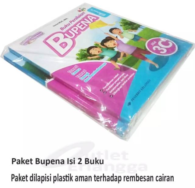 Buku teks penilaian BUPENA k13 Erlangga kelas 3C dan 3D semester 2 edisi terbaru