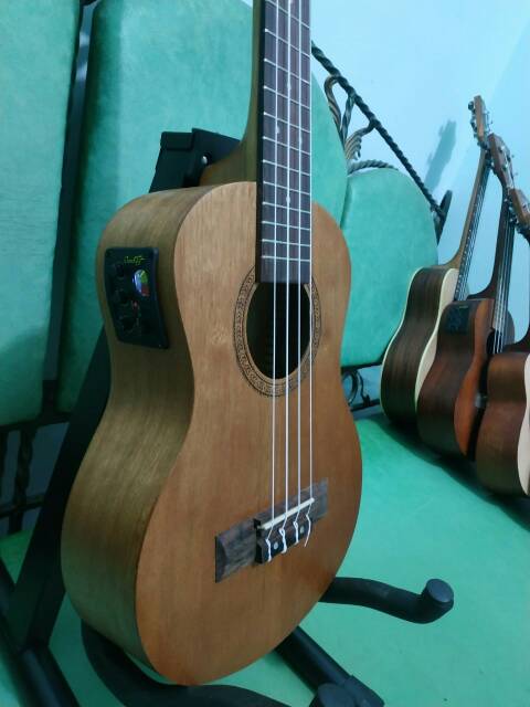 Ukulele Elektrik Tenor Cowboy Coklat Tua Eq Toner Murah Jakarta