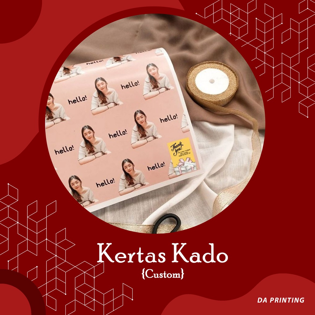 

[DA PRINTING] Kertas Kado Custom/Kertas Ulang Tahun/Kertas Kado Karakter/Pembungkus Kado Surabaya