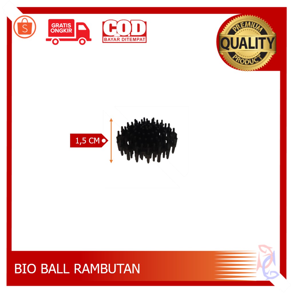 BIO BALL RAMBUTAN PER 200 PCS MEDIA FILTER KOLAM MEDIA FILTER AQUARIUM RUMAH BAKTERI