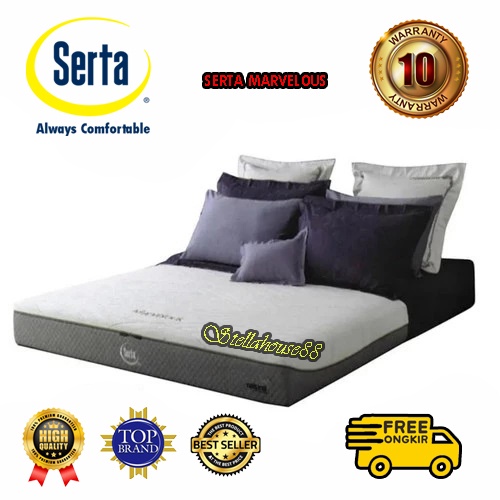 Matress Only / kasur spring bed / spring bed / matras spring bed / harga kasur / kasur orthopedic terbaik / Serta Marvelouse Uk. 160 x 200