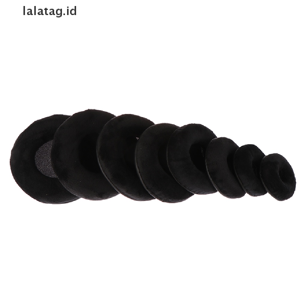 (lalatag) 2pcs Busa Bantalan Telinga Bahan Velvet Lembut Untuk Headphone Sony AKG / Sennheiser