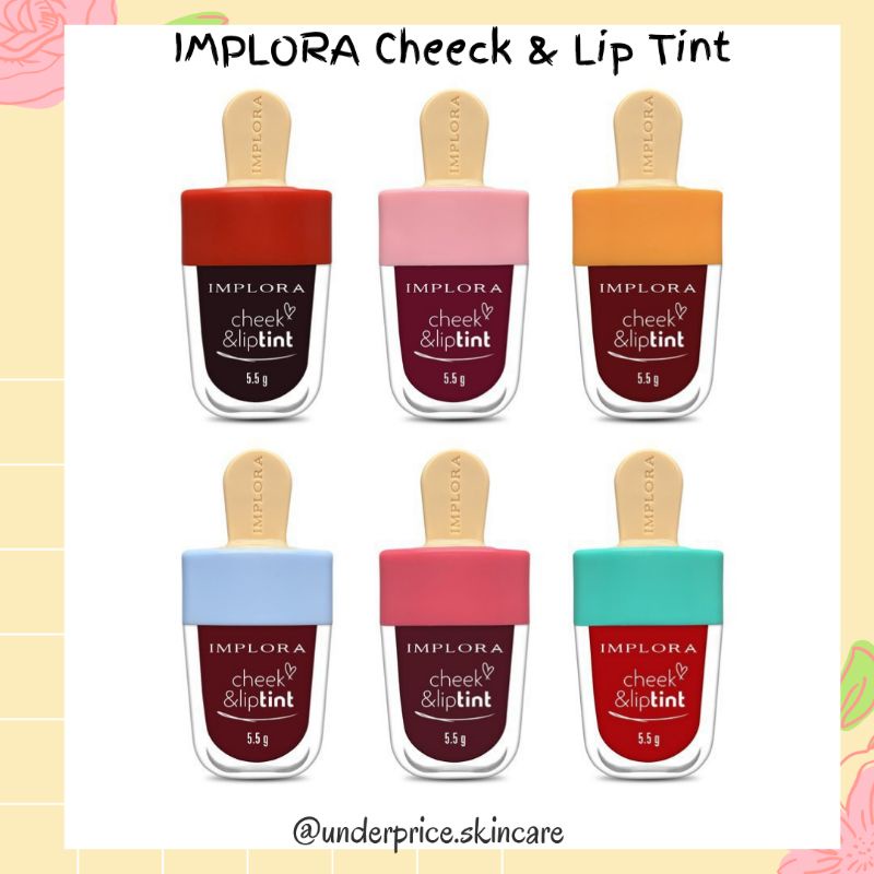 IMPLORA Cheek &amp; Liptint | Lip Tint | Ice Cream 5.5gr