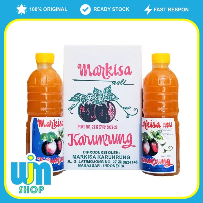 

Markisa Karunrung Khas Makassar Sulawesi Selatan 500 ml x 2 Botol