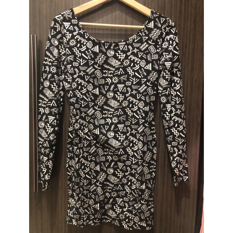 PRELOVED FOREVER 21 TRIBAL BODYCON DRESS (SECOND/BEKAS)
