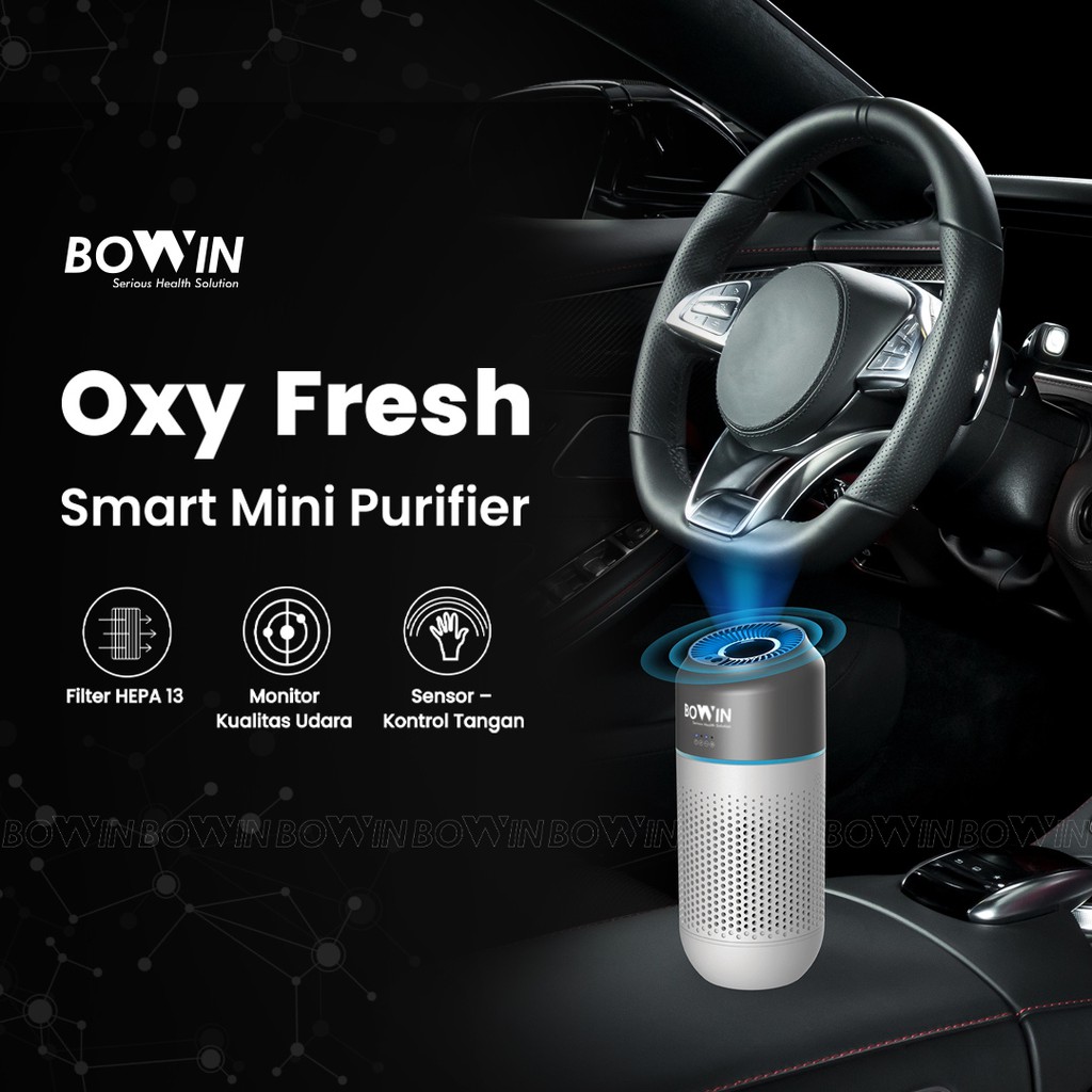 Bowin Air Purifier - Oxy Fresh Mini (Filter HEPA 13 &amp; Karbon Aktif)