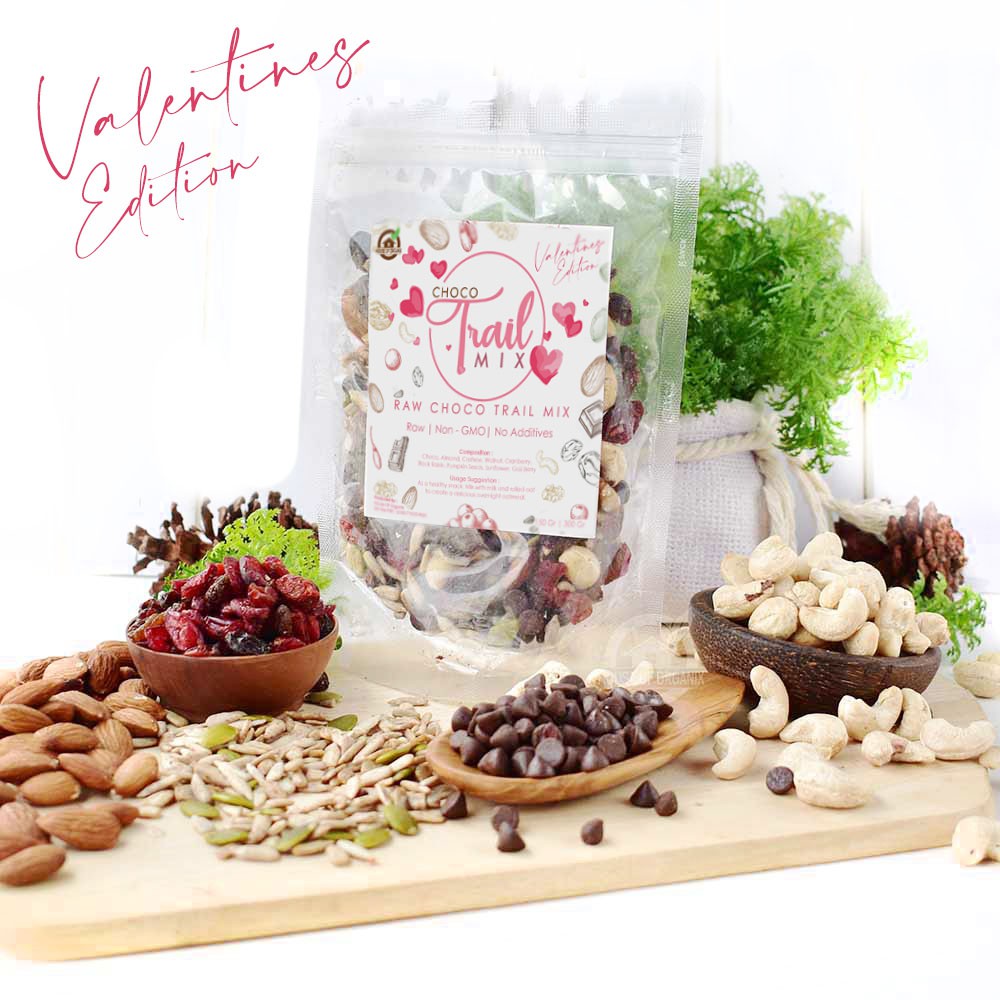 Natural Raw Trail Mix Chocolate - 150 Gr