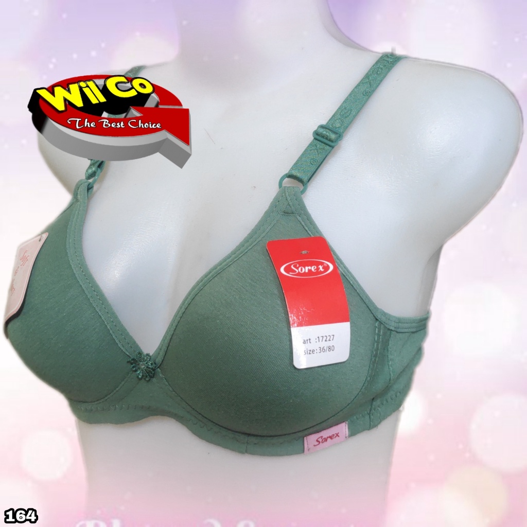 K164 - BRA/BH WANITA SOREX BUSA TANPA KAWAT CUP KECIL A SIZE 34 - 40 KAIT DUA SOFT COMFORT