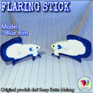 flaring stick ikan cupang model blue rim | shopee indonesia