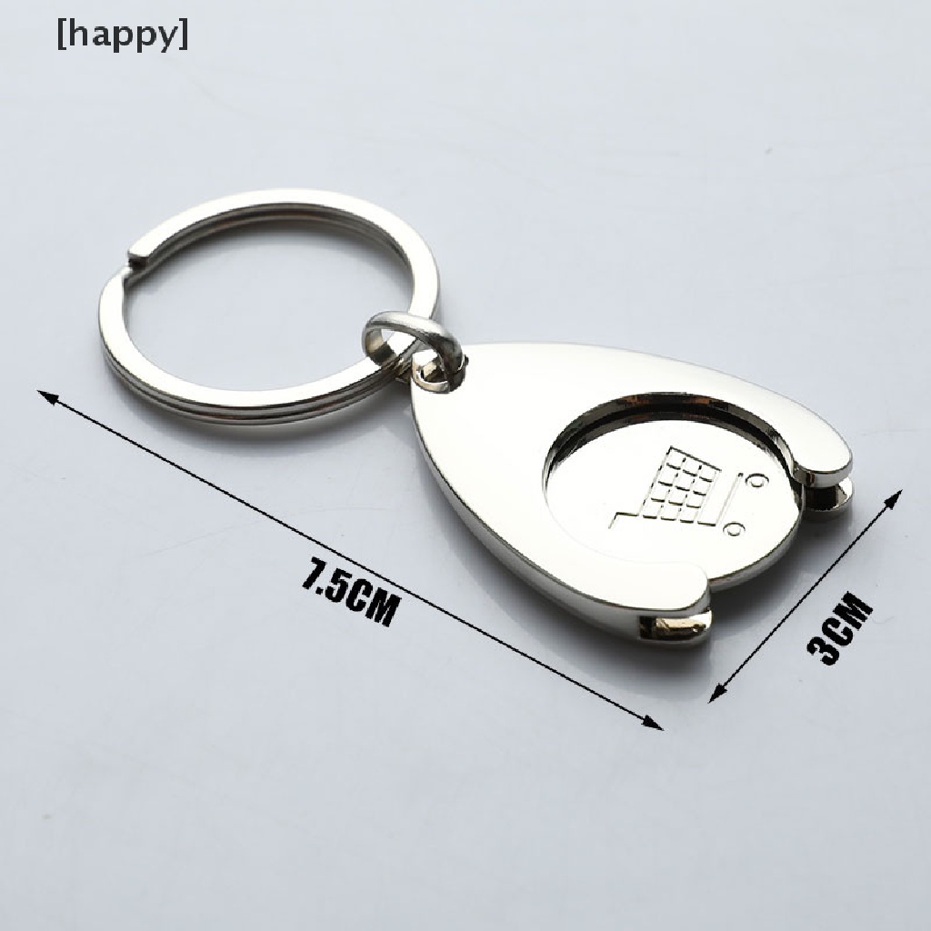 HA Keychain Shopping Cart Pluggable Design Key Chain for Car Key Ring Holders ID