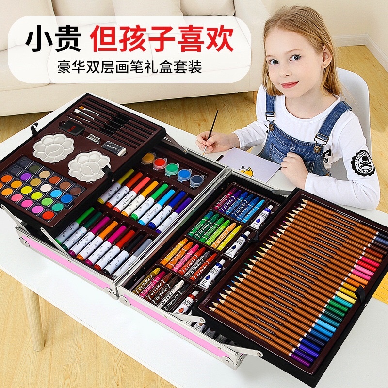 

Set Alat Gambar Anak Tulis Lukis Koper Box Jingjing Import - Alat Lukis Set Anak RB9