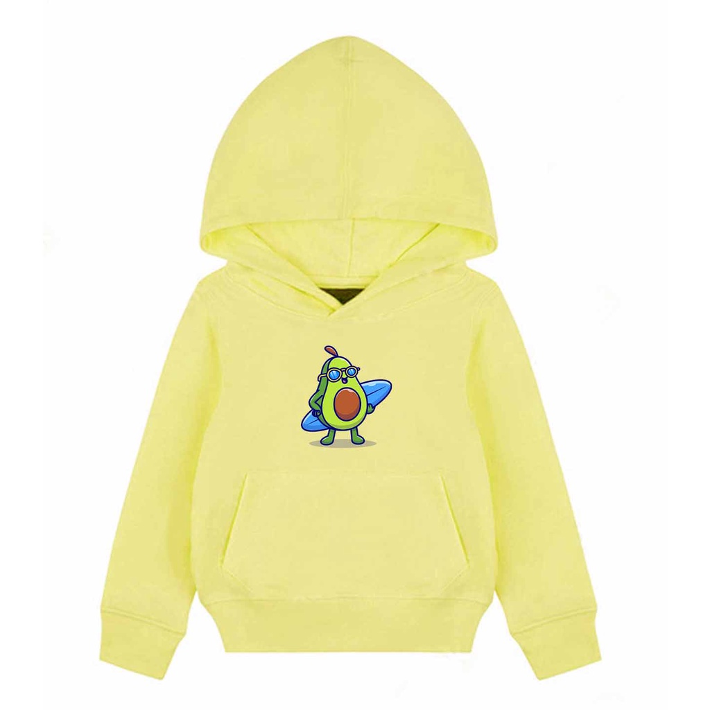 Hoodie Anak Avocado Surf Kids Sweater Pakaian Fleece M - XL