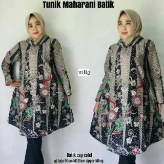 86 Model Baju Batik Wanita Terbaru 2018 Atasan Lengan Panjang Gratis