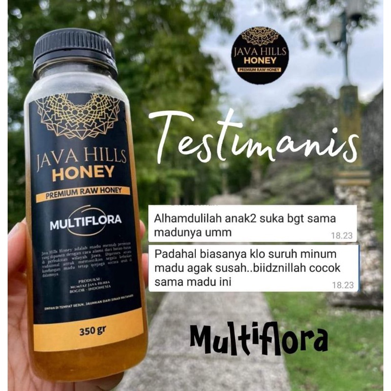 MADU MULTIFLORA JAVA HILLS HONEY / MADU MUMTAZ / MADU MURNI / MADU / Madu asli 100% Nektar Multiflora Madu Mentah Premium Raw Honey Alami