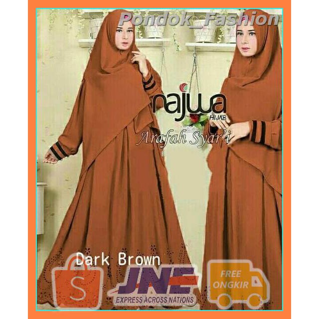 Fashion muslim/dress/tunik/Hijab/blouse/brukat/dress muslim/gamis/gamis muslim/bergo/syari Najwa