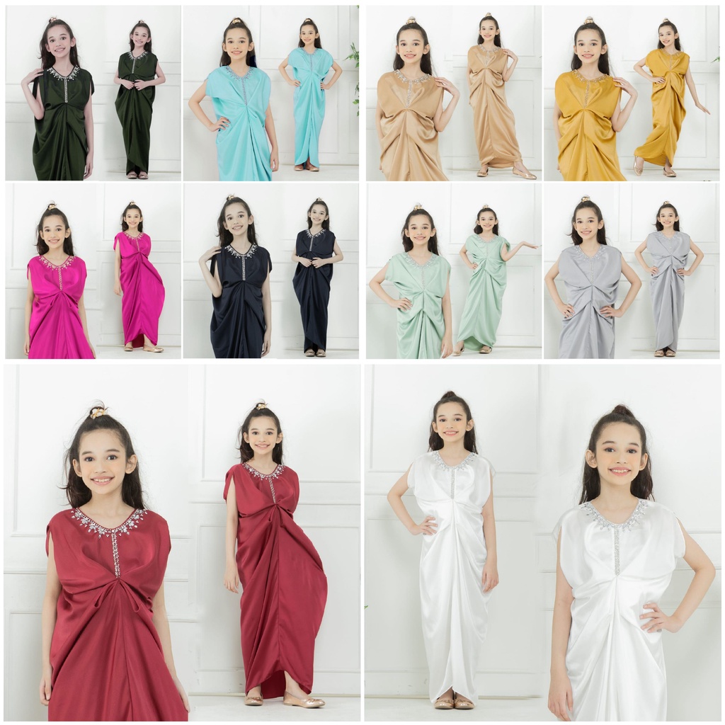 Baju Anak Perempuan Umur 10 Tahun Sampai 12 Tahun/ Kaftan Anak Perempuan Triana