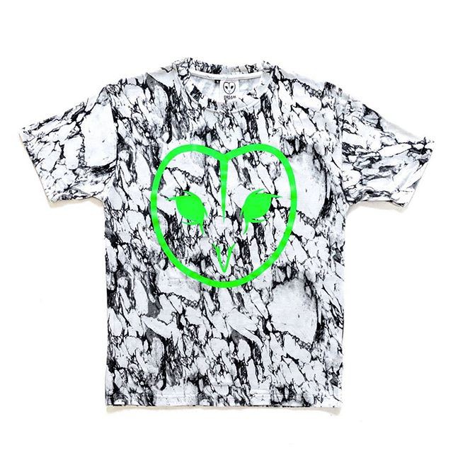 KAOS KATUN PRIA FULL PRINT CASUAL LENGAN PENDEK PUTIH ORIGINAL DREAMBIRDS | AREA 51 WHT