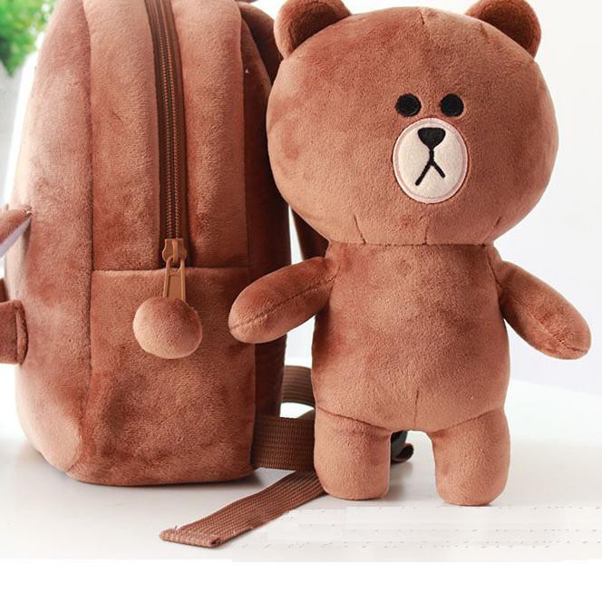 ₤м FD57 з₤ Tas Boneka LINE Tas anak tas Ransel Brown Cony Sally м$мм$✖