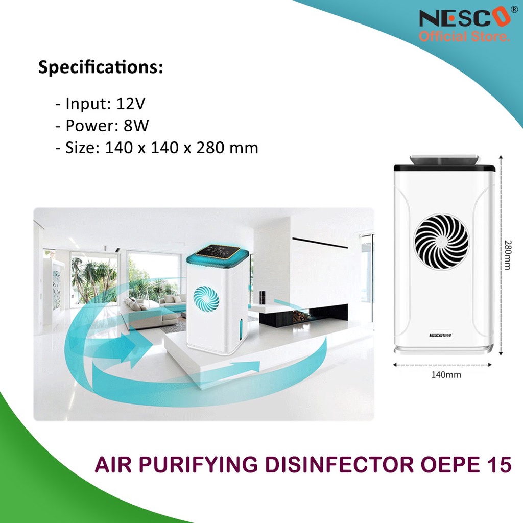 Air Purifying Disinfector, OEPE-15, 8W