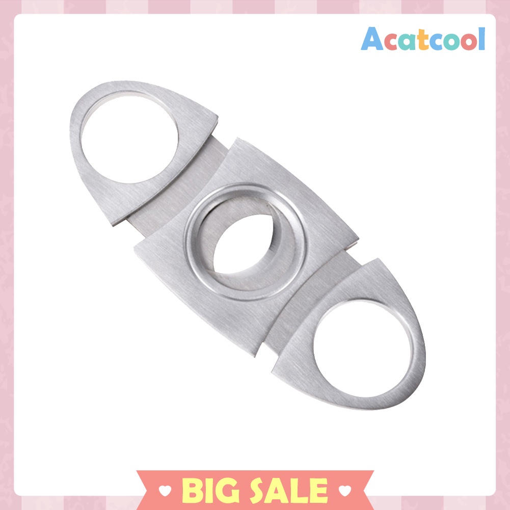 Cigar Cutter Guillotine Stainless Steel Double Blades Cigar Scissors Gift