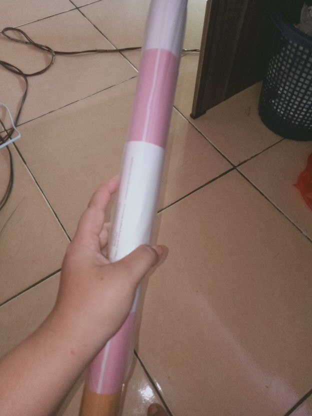 Wps206 Soft Pink List N Purple Flower Walpaper Stiker Wallpaper Sticker 45cmx5m