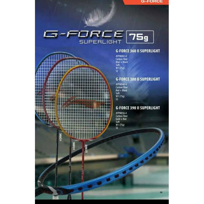 Original Lining G Force 360 Ii / 380 Ii / 390 Ii Superlight