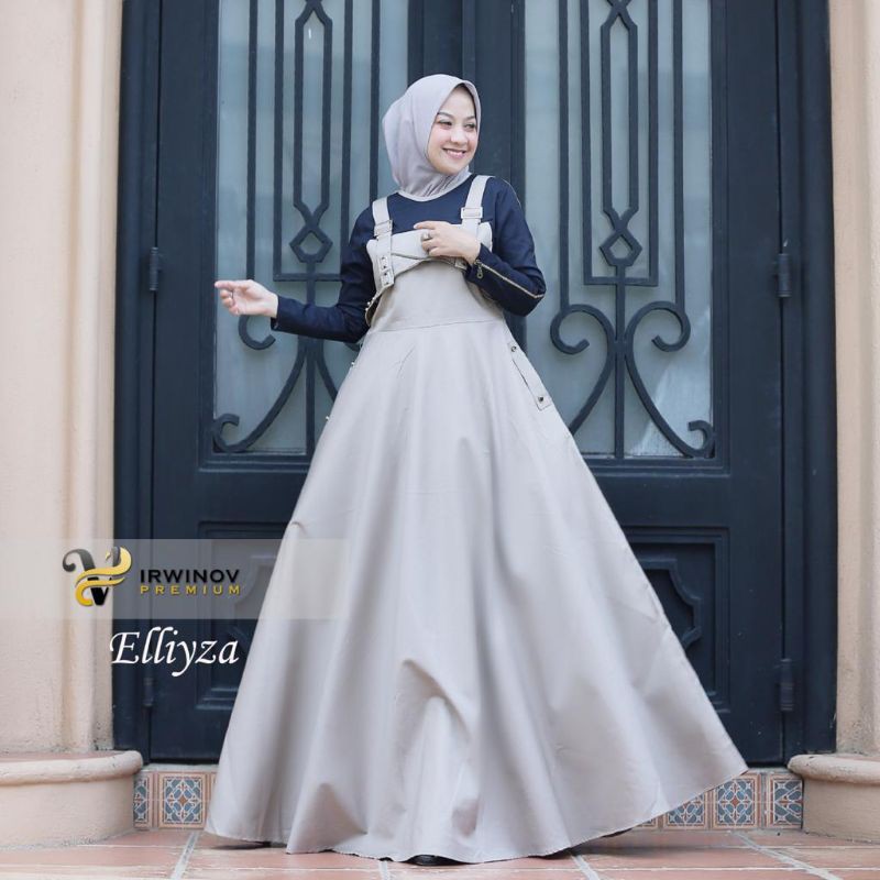 Elliyza Dress by Irwinov Premium Gamis Muslim Original