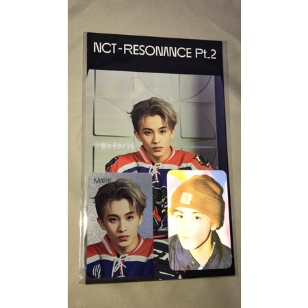 Standee set with holo &amp; lenti photocard Mark NCT2020 Resonance Pt. 2 90’s Love