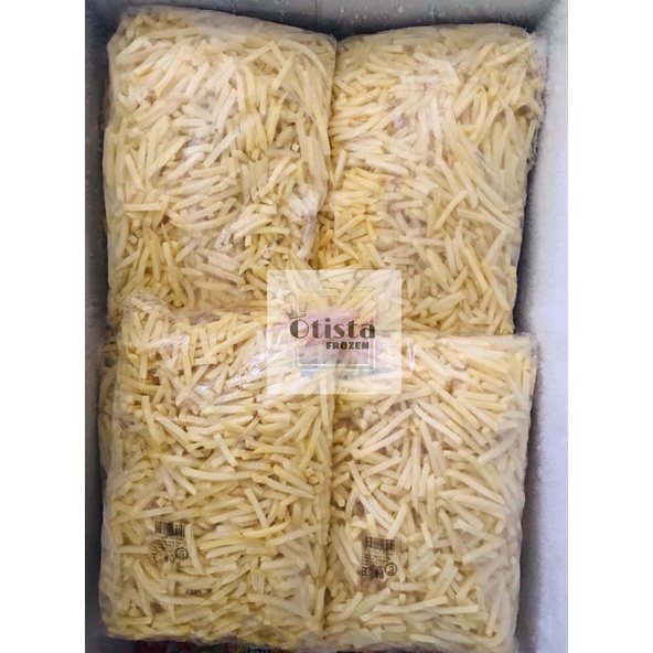 

KENTANG SHOESTRING 2 KG / CRINKLE CUT 2 KG / STRAIGHT CUT / KENTANG GORENG BEKU POLOS