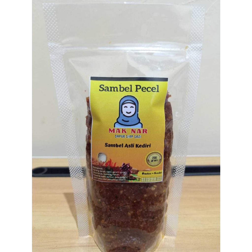 

SAMBAL PECEL MAK NAR KEDIRI 200 Gram Dgn Kemasan Standing Pouch Zipper Aman Dibuka Tutup, Murah Nikmat Tanpa Pengawet, Menggunkan bahan baku Terbaik ,Diolah Dengan Cara Trandisional Untuk Mempertahankan Rasa, Disangrai Dengan Wajan Tanah Liat Tanpa Minyak