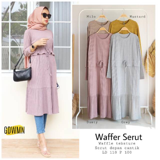 Waffer serut / tunik ori solo / tunik