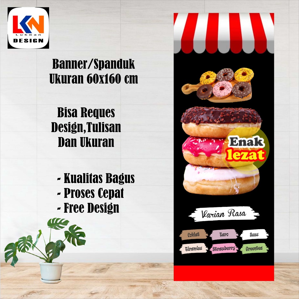 banner spanduk donat