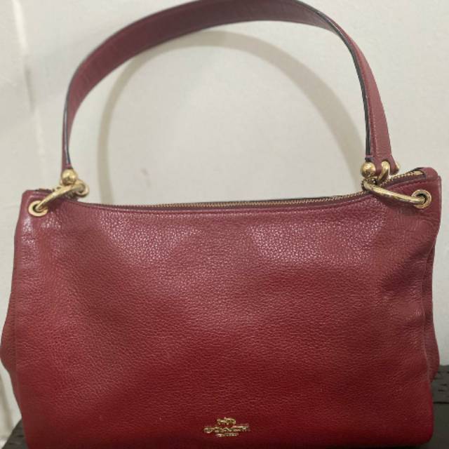 Coach Maroon shoulder bag preloved