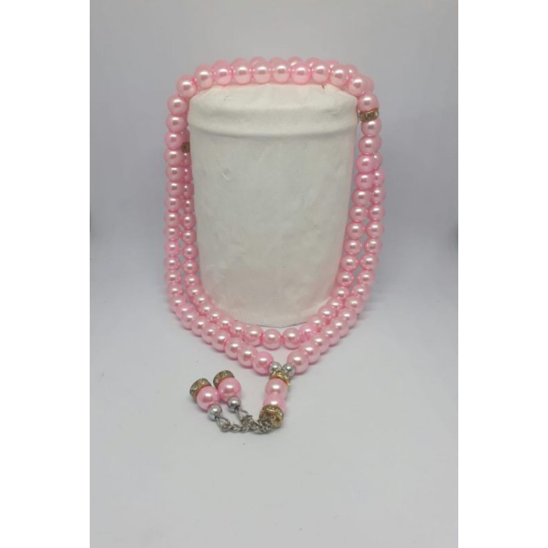 Murah tasbih 99 butir mutiara cantik peralatan sholat handmade