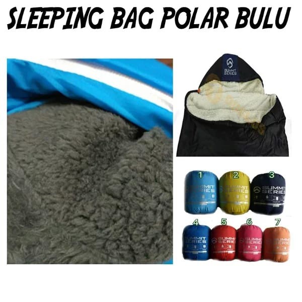 Sleeping Bag Polar Bulu hangat dan Tebal