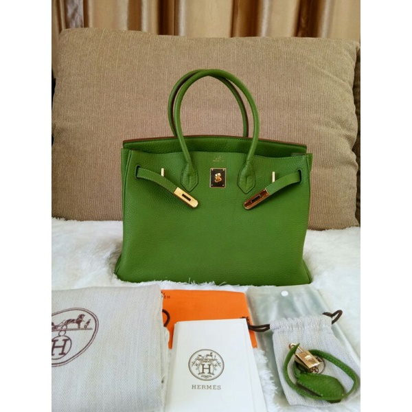 PRELOVED BAG HERMES BIRKIN 35 GREEN