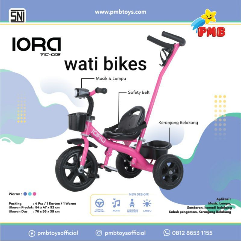 Sepeda Anak Roda Tiga PMB IORA TC 03