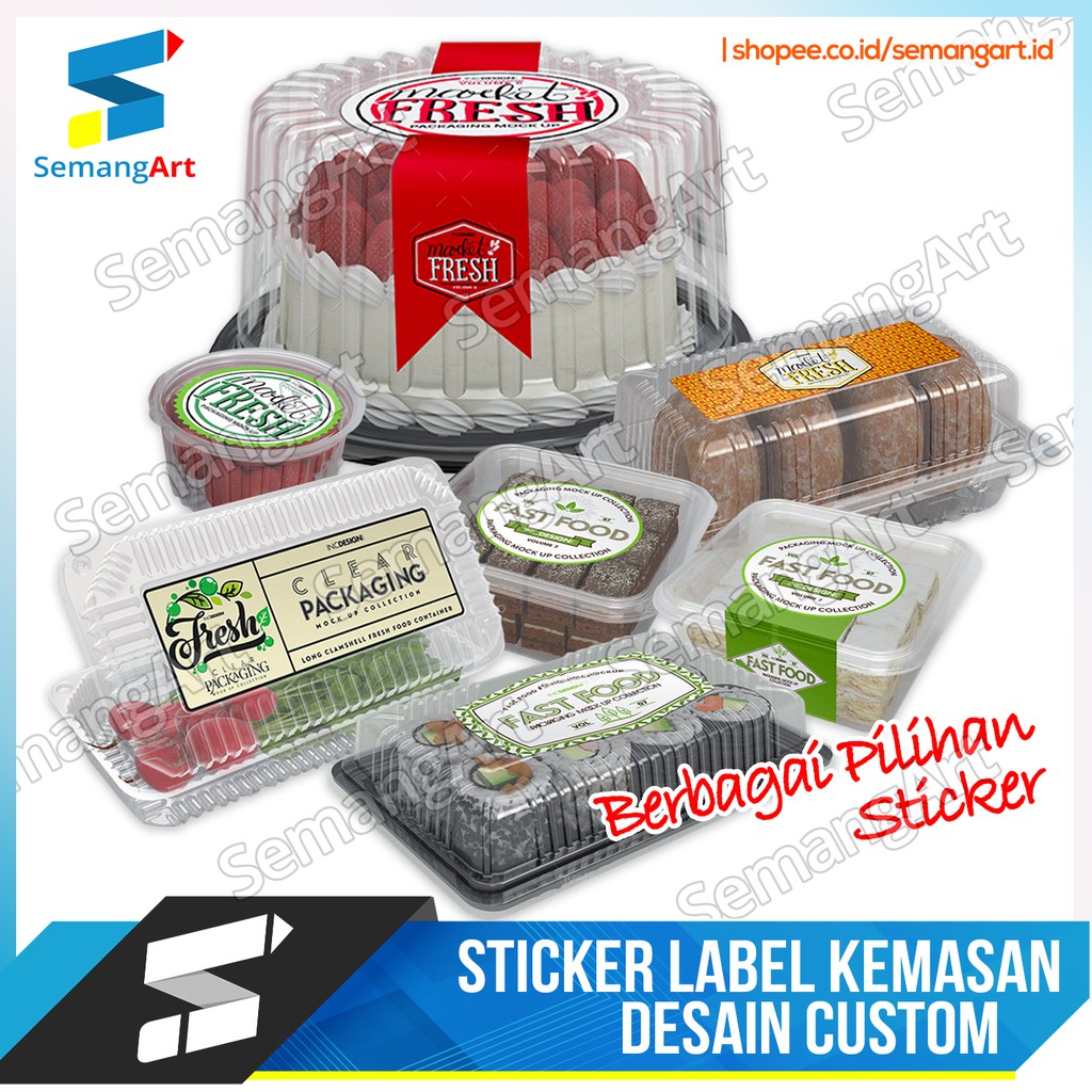 

Cetak Sticker Label Branding Merk Stiker Kemasan A3+