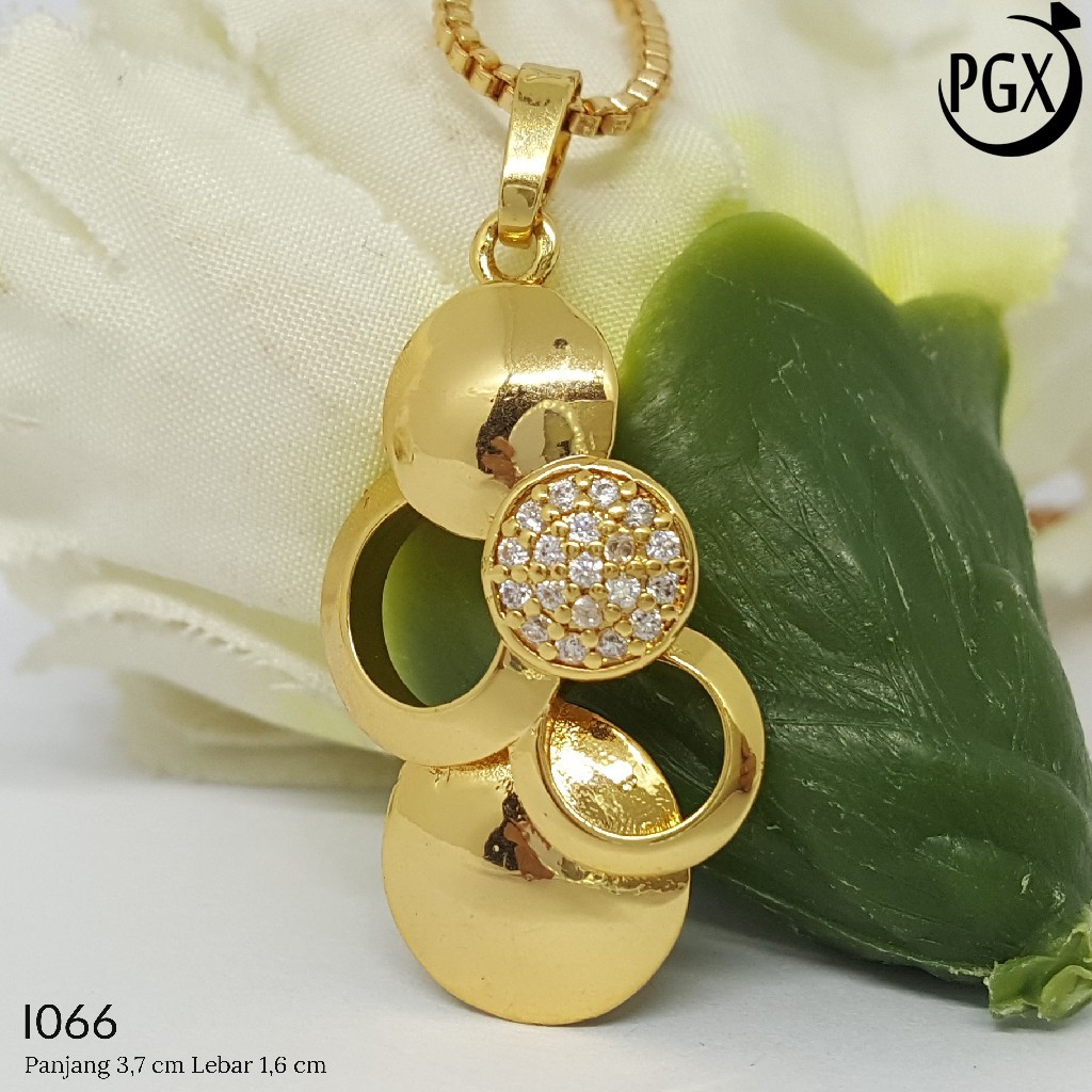 PGX Liontin Kalung Xuping Wanita Aksesoris Fashion Perhiasan Lapis Emas  - I018