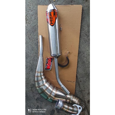 Knalpot racing Ninja 2tak trail rangka Klx Knalpot Ninja 2tak rangka Klx Original WRM CROSS 8
