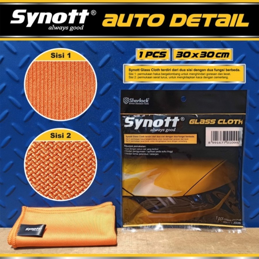 SINTE (SYNOTT) GLASS CLOTH Lap Microfiber KACA MOTOR MOBIL ANTI BARET
