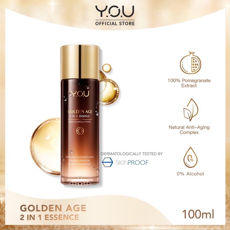 YOU Golden Age 2 in 1 Essence 100ml ( YOU MAKEUPS OFFICIAL STORE )