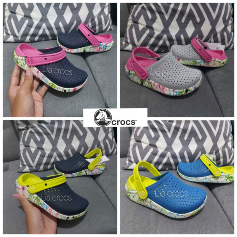 Crocs literide motif anak anak / Sandal anak crocs literide kid's