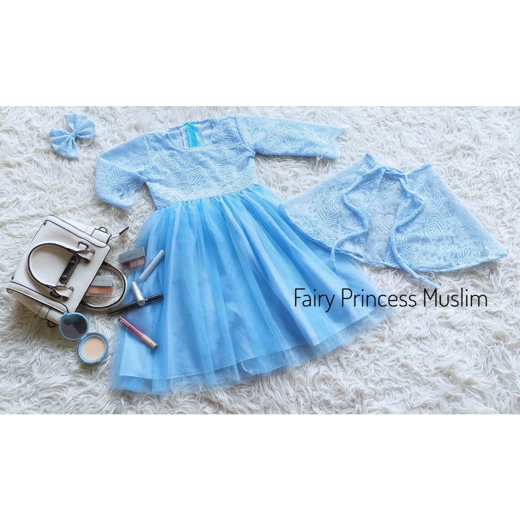 Gamis Anak Fairy Muslim Baju Anak Bahan Brokat