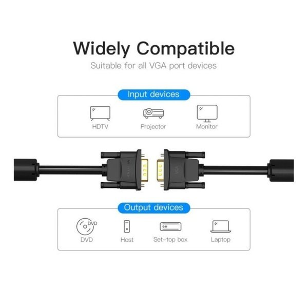 Vention Kabel VGA Male to Male HDTV Digital Video 2Meter - DADBH