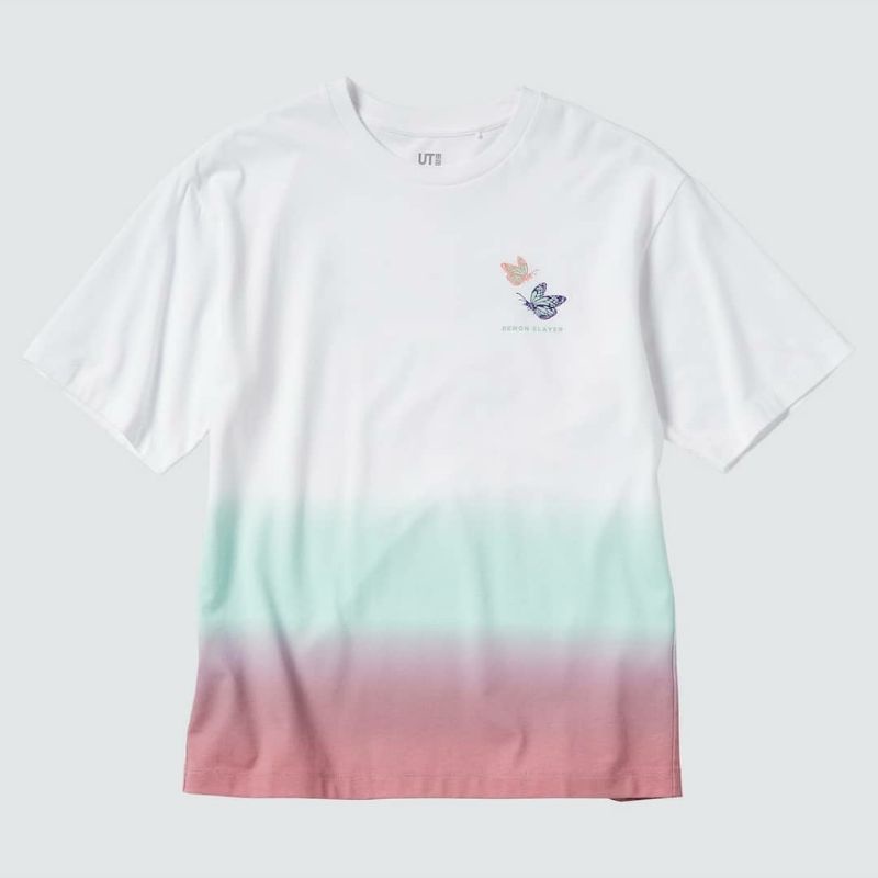 T-SHIRT UNIQLO UT X Demon Slayer (Women White)